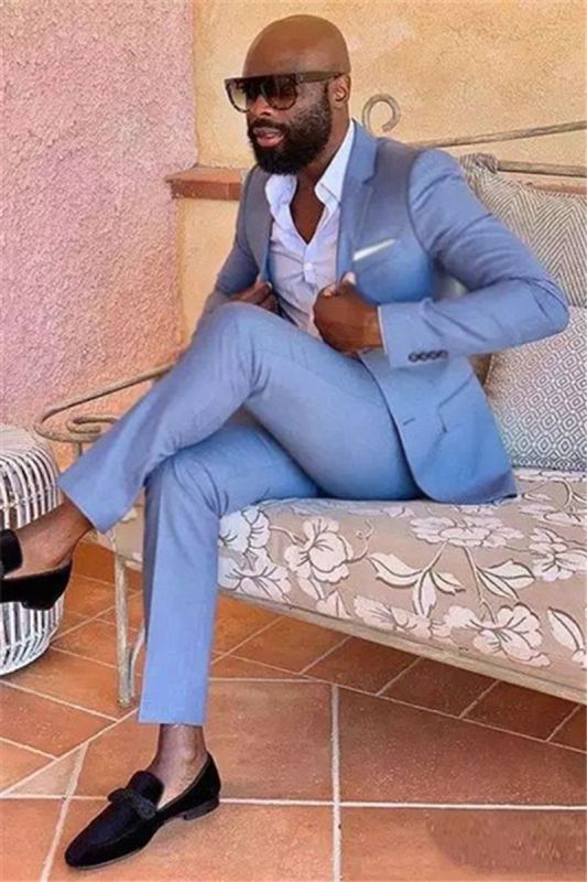 Casual Blue Mens Suit | Latest Design Business Mens Blazer 2 Piece