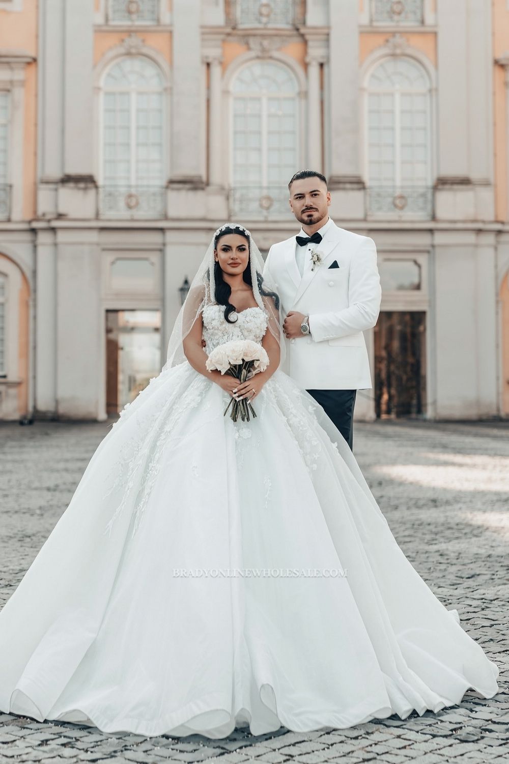 Princess Wedding Dresses Glitter Wedding Dresses with Lace