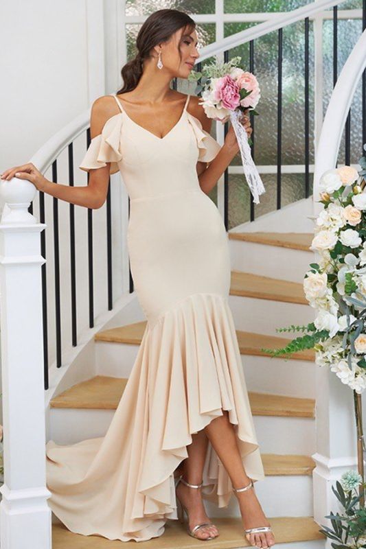 Sexy Bridesmaid Dresses Hi-lo | Simple dresses for bridesmaids