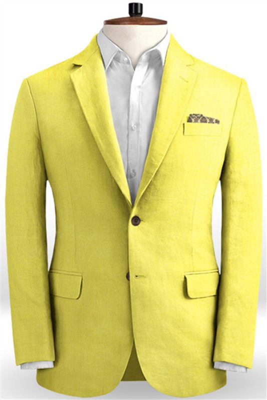 Mens Shiny Yellow Slim Fit Tuxedo |  Prom Mens Suit