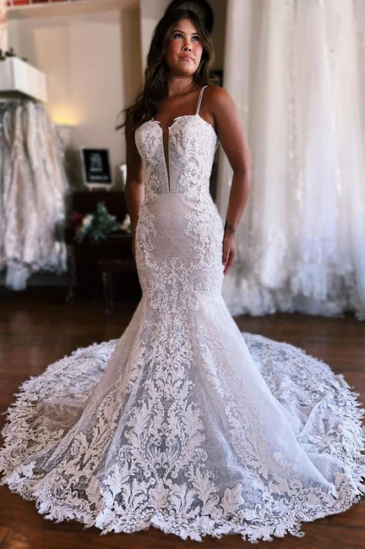 Beautiful Mermaid Wedding Dresses | Wedding dresses with lace