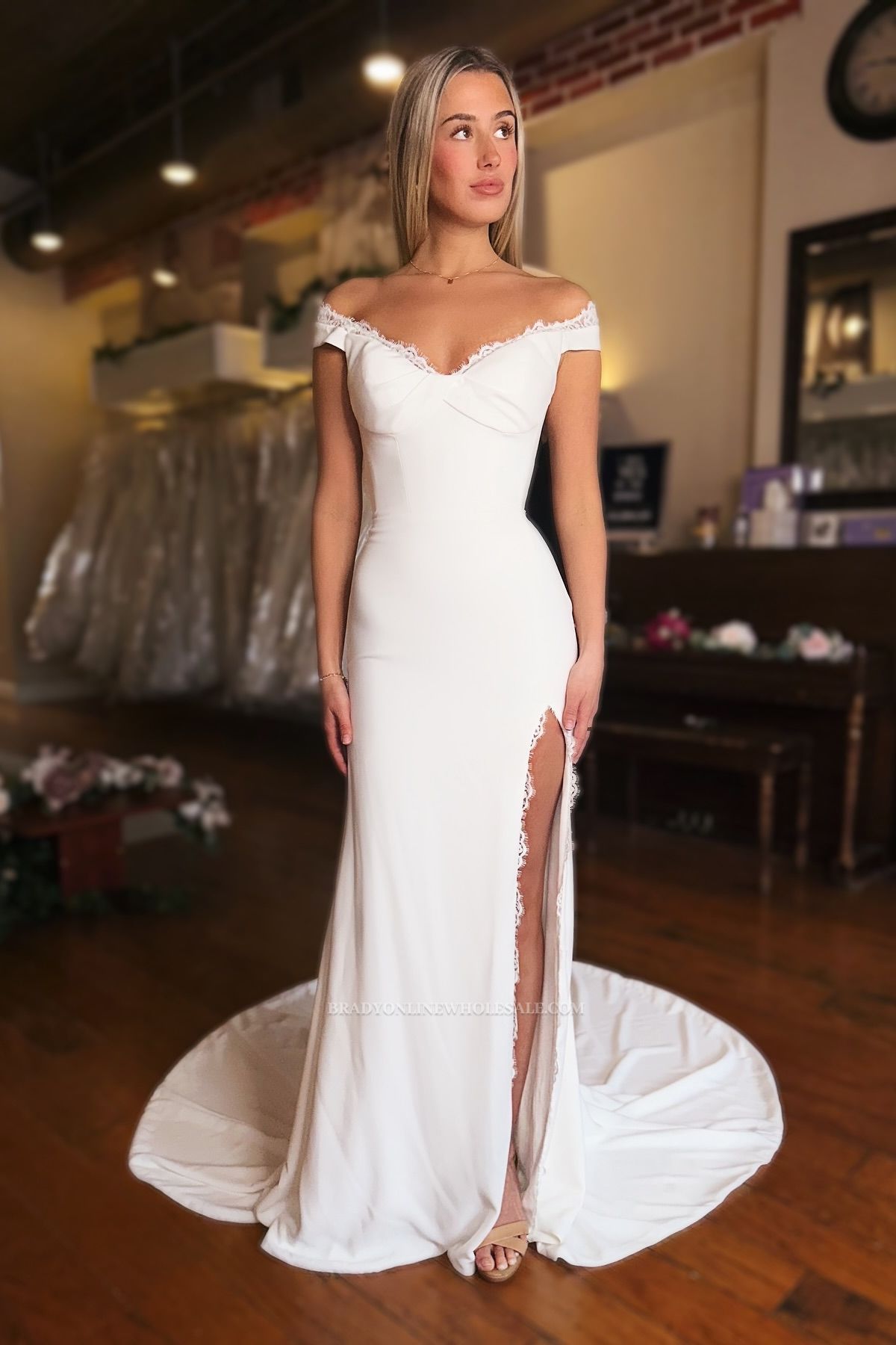 Designer Wedding Dresses Mermaid Chiffon Wedding Dress Simple