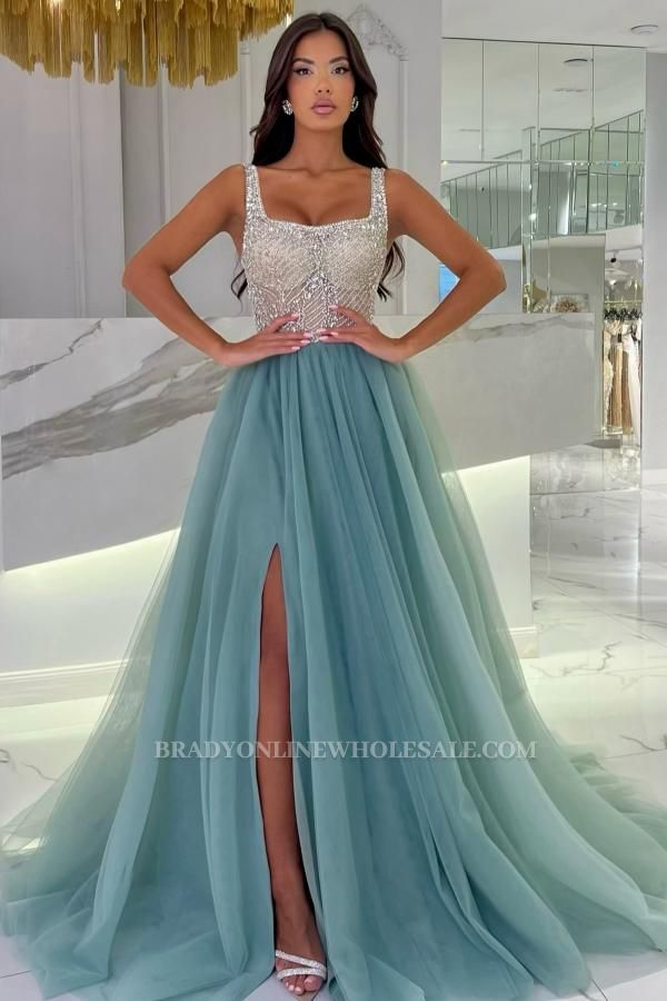 Turkish Evening Dresses Long Glitter Ball Gowns Made of Tulle