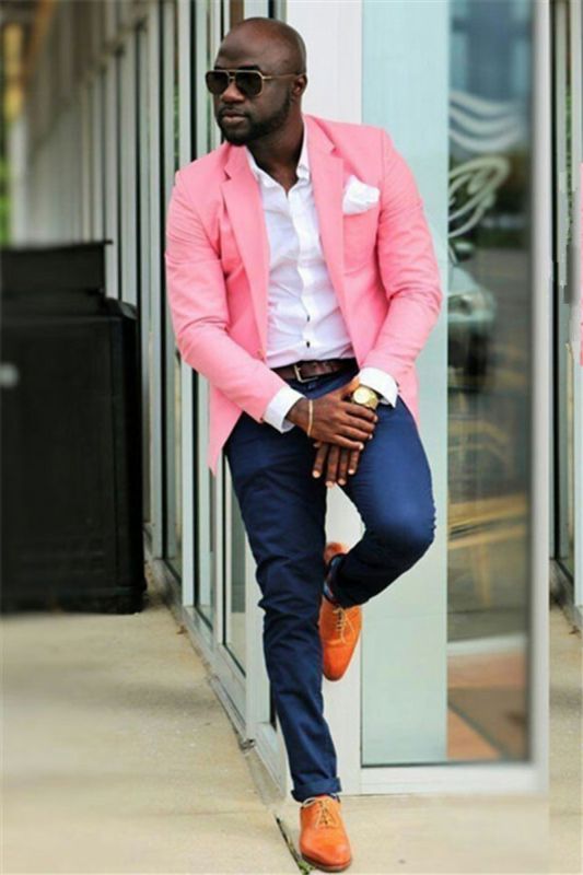 Mason Candy Pink Two Piece Prom Mens Suit Online