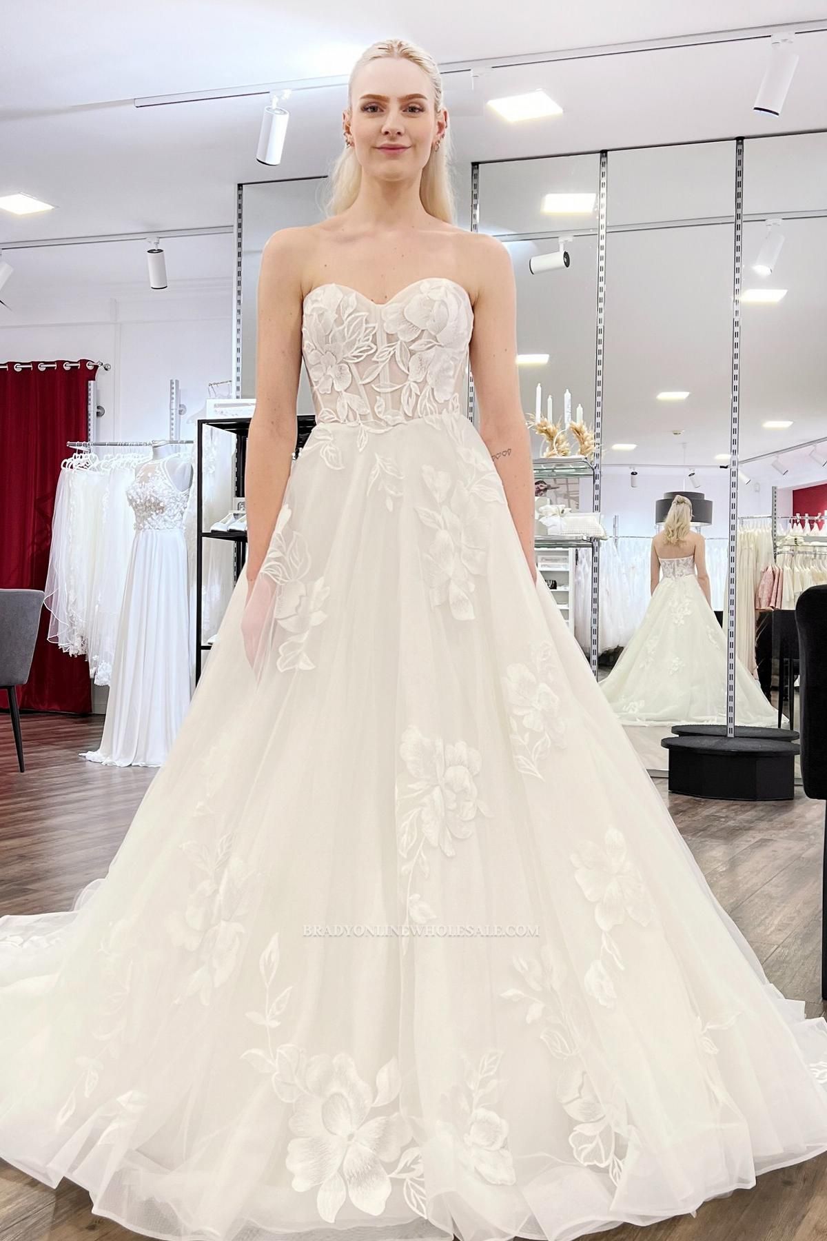 Vintage Wedding Dress A Line Sweetheart Neckline Wedding Dresses with Lace