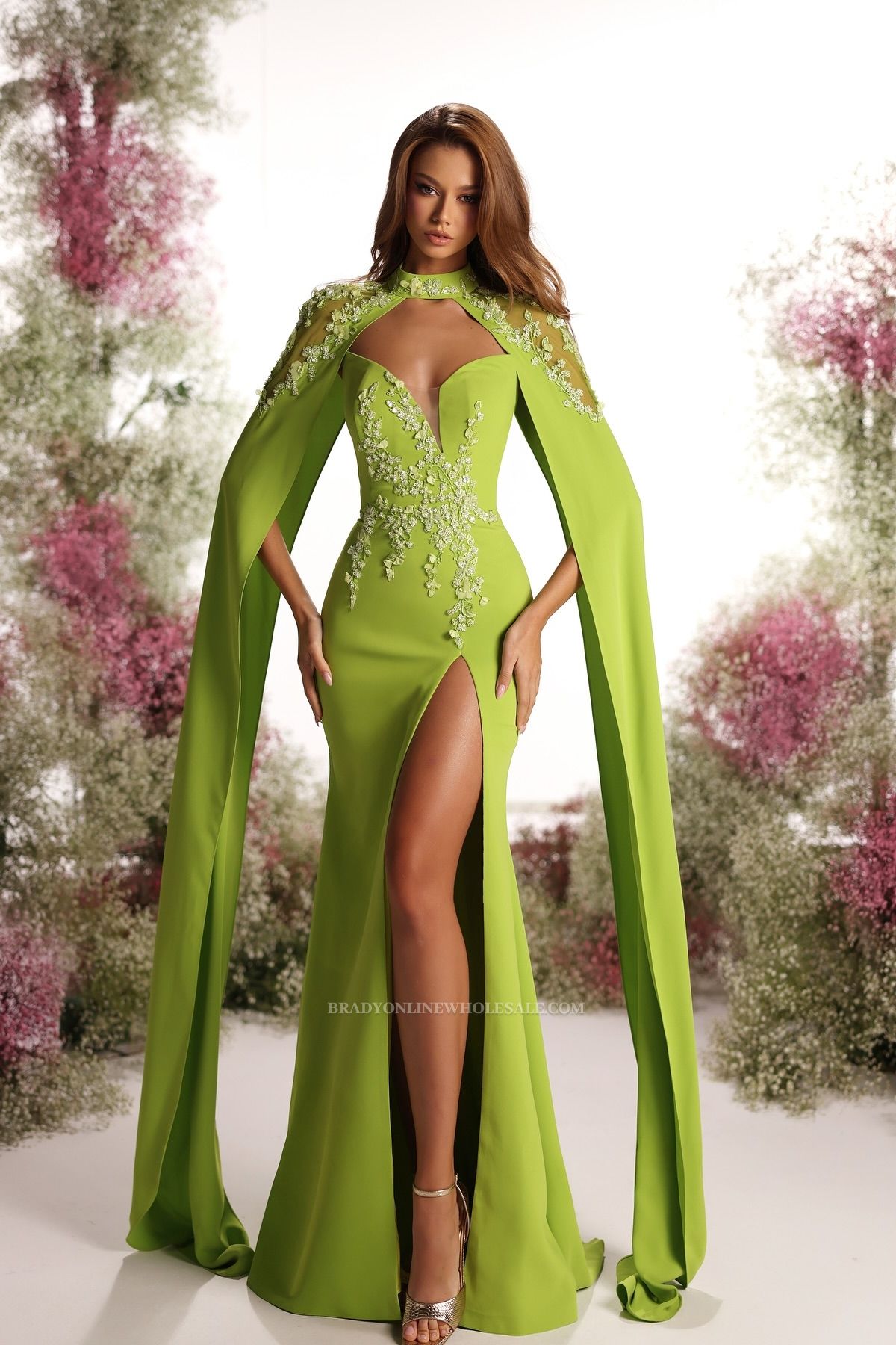 Designer Prom Dresses Green Ball Gowns Long With Glitter