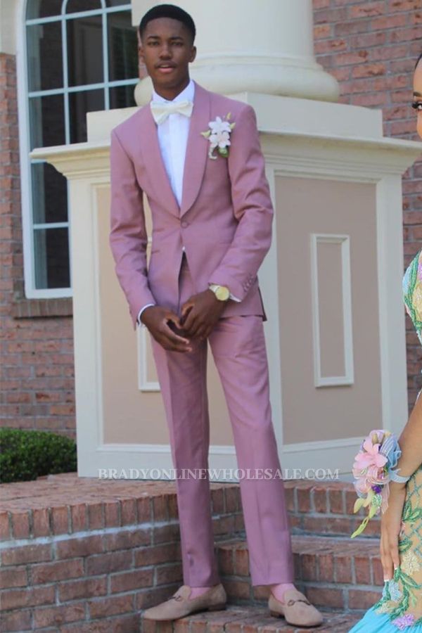 Willie Lilac Shawl Lapel One Button Prom Suits