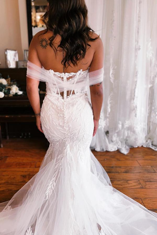 Beautiful Wedding Dresses White | Wedding dresses mermaid lace