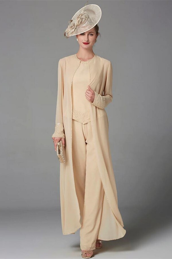 Elegant Cheap Mother of the Bride Dress | Jumpsuit 3-Piece Dress