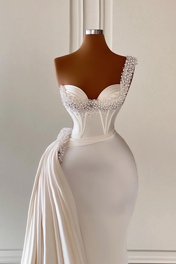 Beautiful Long Glitter Evening Dresses | Cream Prom Dresses Online