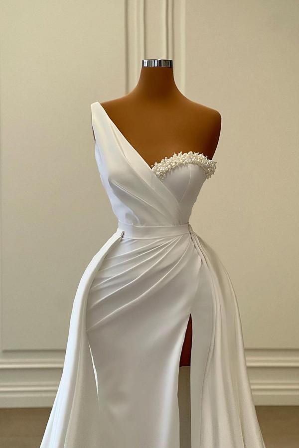 Vintage Long White Evening Dress | Prom Dress | Cheap