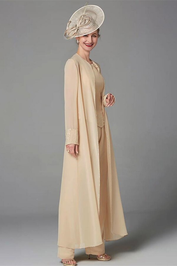 Elegant Cheap Mother of the Bride Dress | Jumpsuit 3-Piece Dress