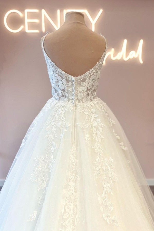 Simple Wedding Dresses A Line | Boho wedding dresses with lace