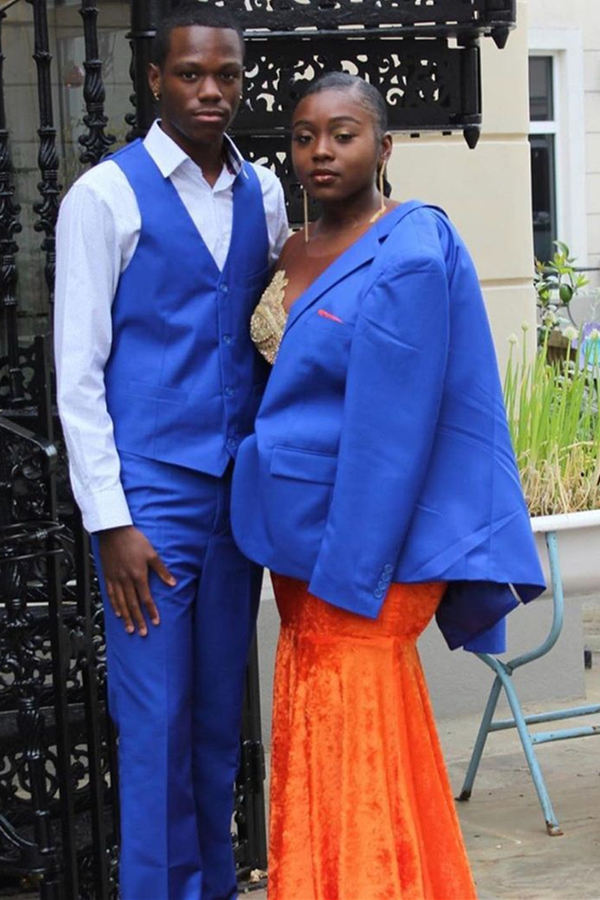 Bright Orange Sweetheart Appliqués Mermaid Evening Maxi Dress | Crew Neck Prom Dress