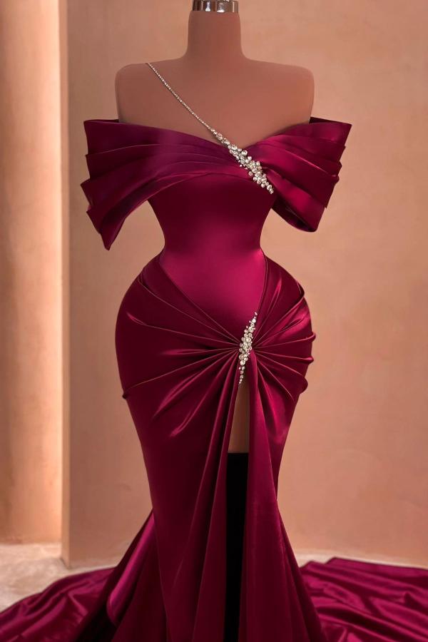 Fuchsia Long Evening Dress | Glitter Prom Dress