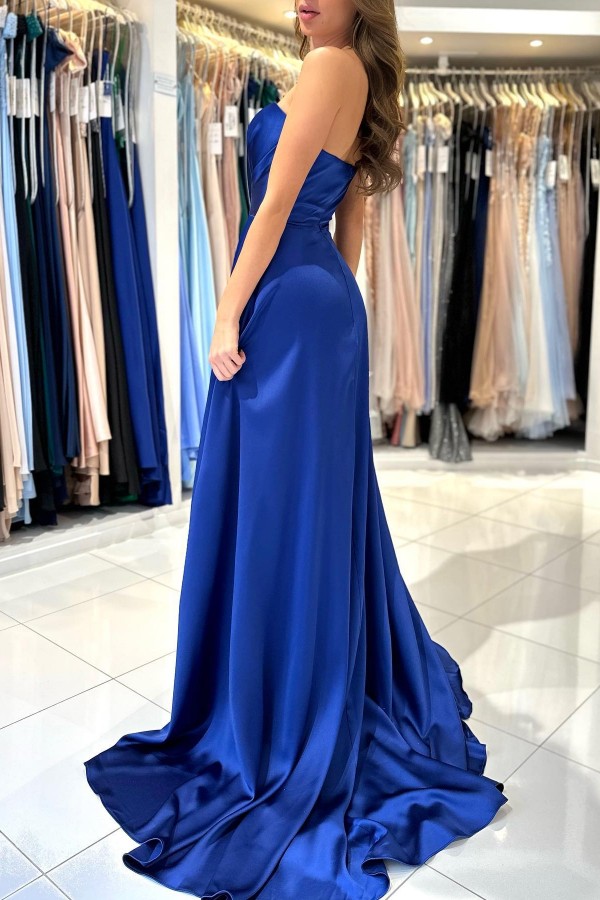 Simple King Blue Long Prom Dress | Affordable Prom Dress