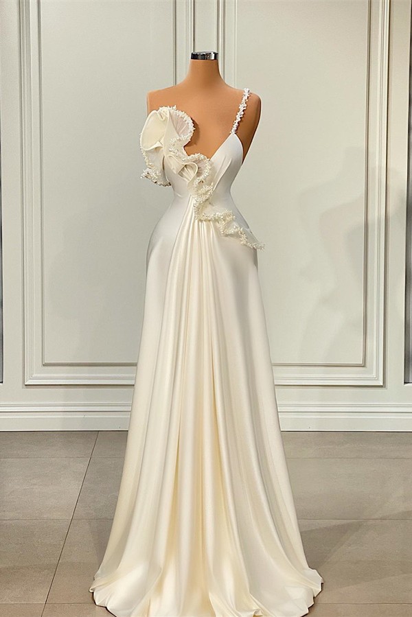 Sexy Long White Evening Dresses | Cheap Online Homecoming Dresses