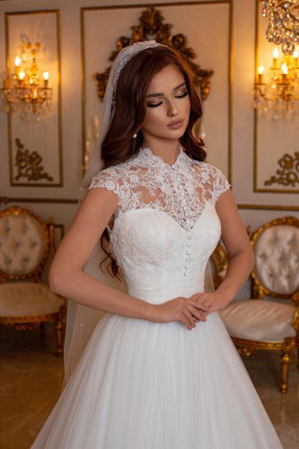 Modern wedding dresses A line | Wedding dresses with lace