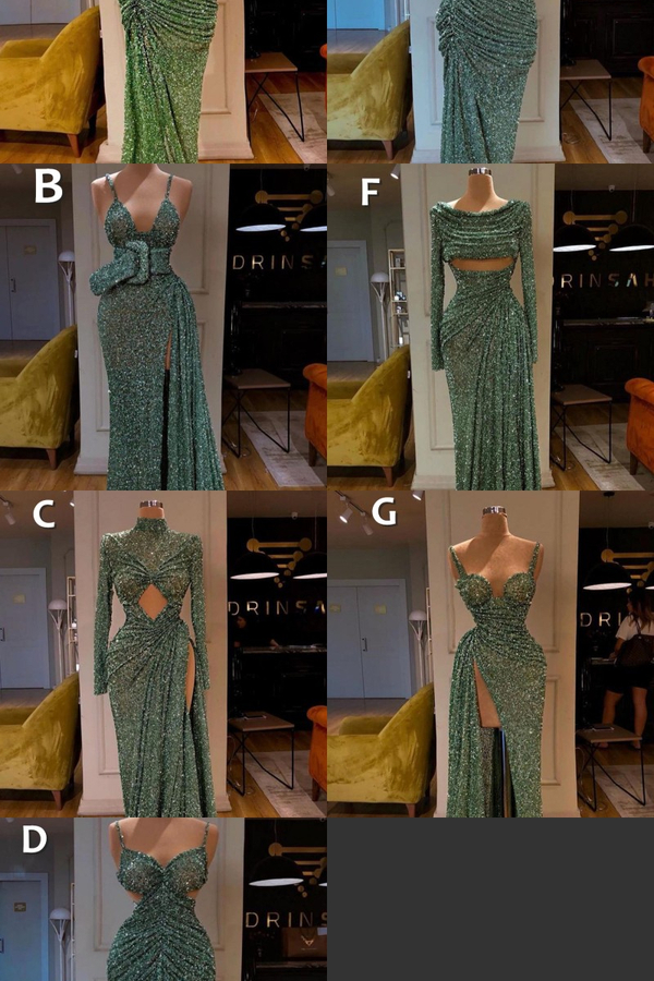 Glitter Off-the-Shoulder Slim Mermaid Prom Dress | Sleeveless Evening Gown
