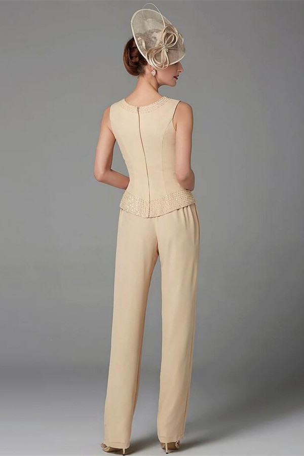 Elegant Cheap Mother of the Bride Dress | Jumpsuit 3-Piece Dress