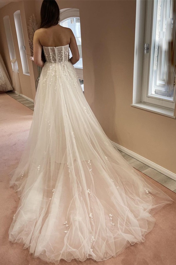 Sexy Wedding Dresses Long Glitter | Wedding dresses A line lace