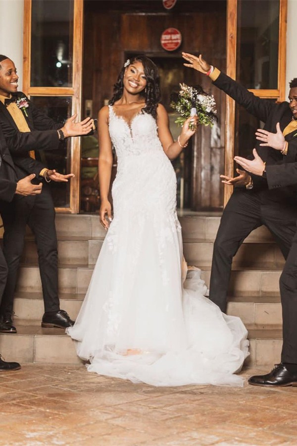 Chic Mermaid Wedding Dress | Lace Wedding Dress
