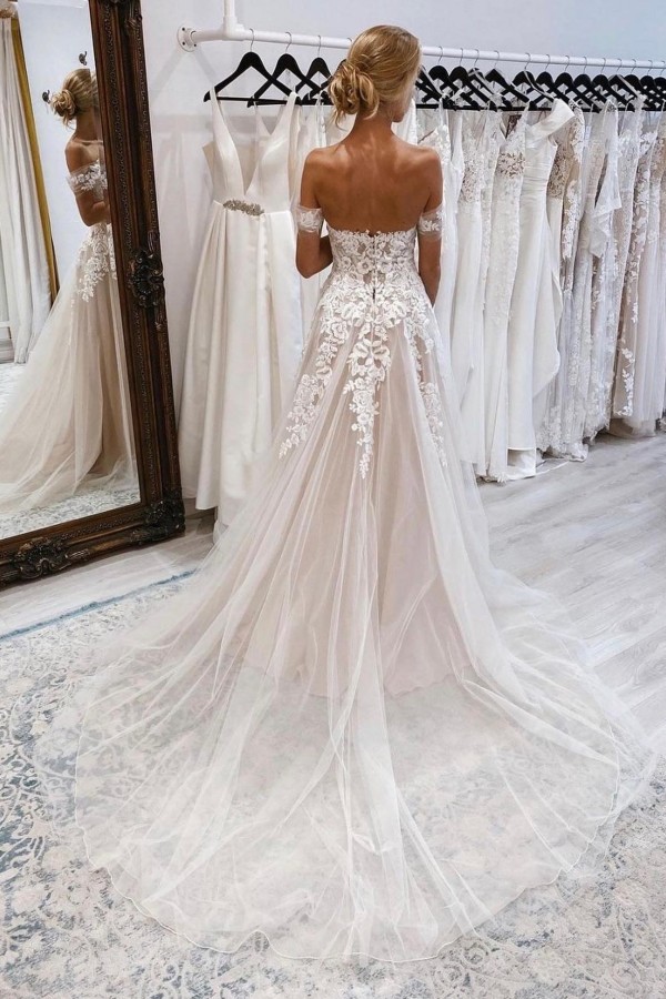 Boho Wedding Dresses Simple | Wedding dresses A line lace