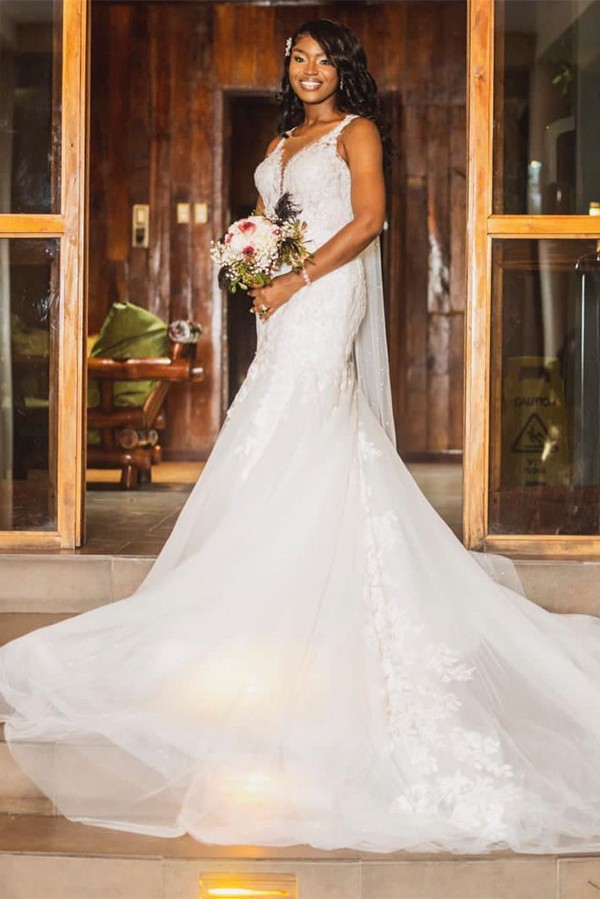 Chic Mermaid Wedding Dress | Lace Wedding Dress