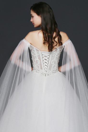AMANI | Ball Gowns Straps Tulle Elegant Wedding Dresses with Appliques_7