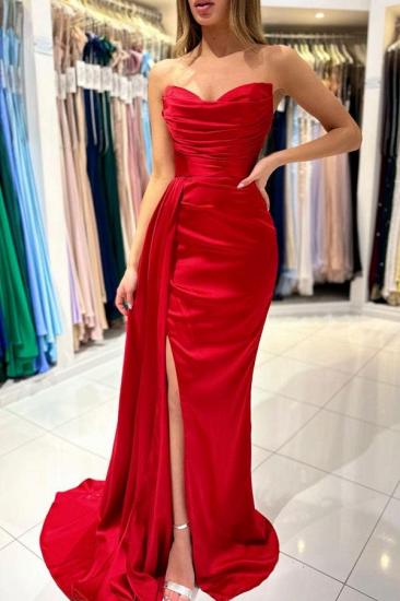 Long Red Evening Dresses Cheap | Simple Prom Dresses Online_2