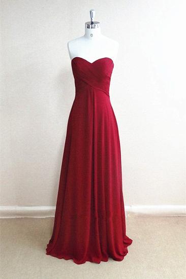 Red Sweetheart Sexy Evening Dresses Simple Popular Long Prom Dress BA9367