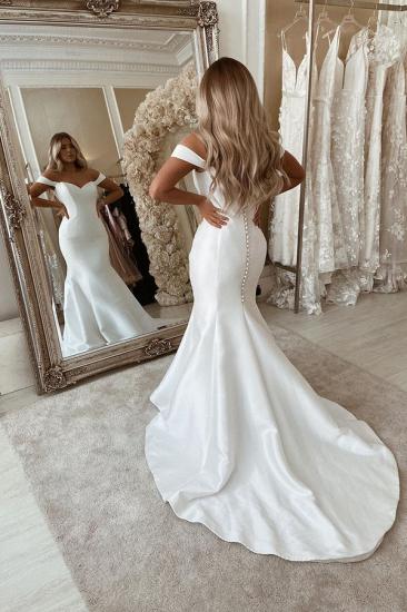 Off The Shoulder Mermaid Wedding Dresses | Chic Sleeveless Bridal Gowns Online