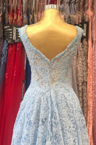 Stunning Sleeveless A-line Sky Blue Evening Maxi Dress_4