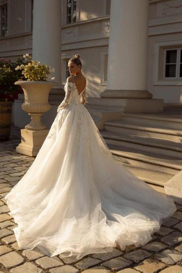Elegant Wedding Dresses With Sleeves | Wedding dresses A line lace_2