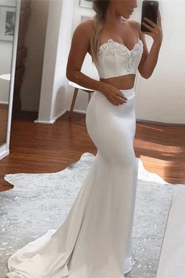 Sexy Two Pieces Sweetheart Evening Dresses | Mermaid Appliques Simple Formal Dress