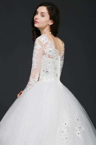 AMARIS | Ball Gowns Court Train Tulle Gorgeous Wedding Dresses with Crystal_5