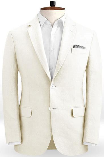 Ivory New Luxury Mens Suit | Summer Slim Fit Mens Suit Mens Business Jacket_1