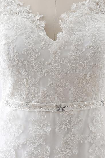 Princess V-neck Tulle Elegant Wedding Dress With Lace_4