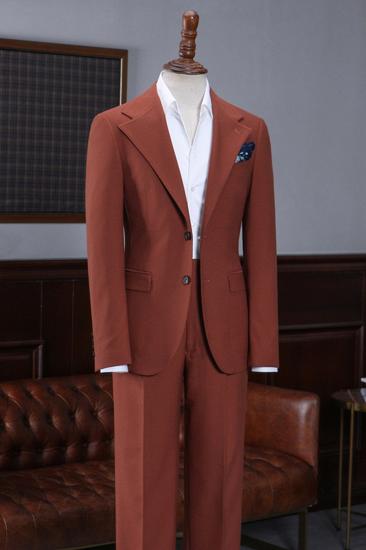 Arno Sleek Red Notched Lapel 2 Button Slim Fit Suit_2