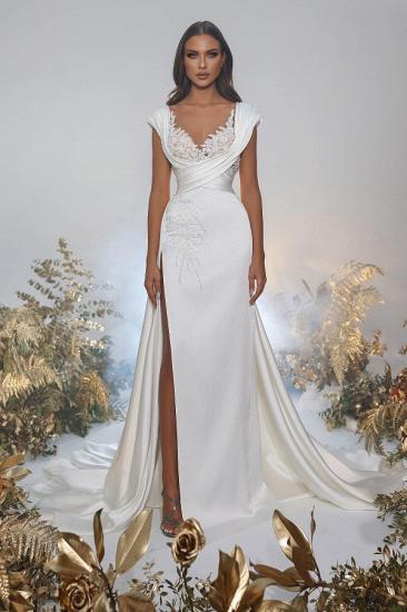 Vintage Wedding Dresses A Line Satin | Wedding Dresses Cheap Online_1
