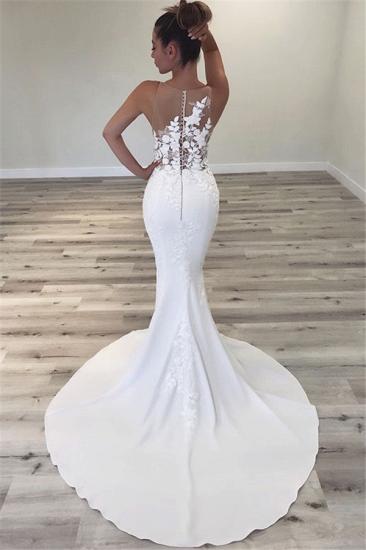 Sleeveless Sheer Tulle Wedding Dresses | Mermaid Sexy Dresses for Weddings_2