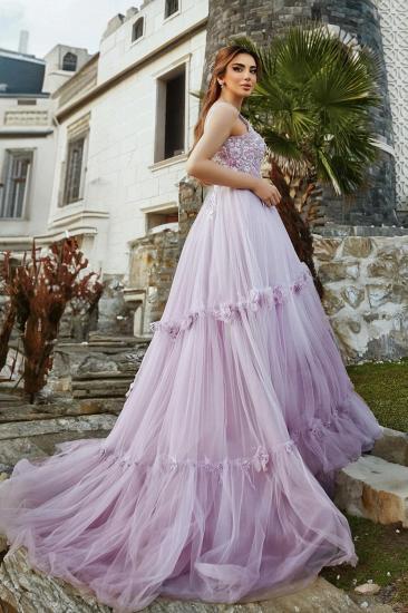 Lavender Evening Dress Long V Neck Ball Gowns Prom Dresses online_7