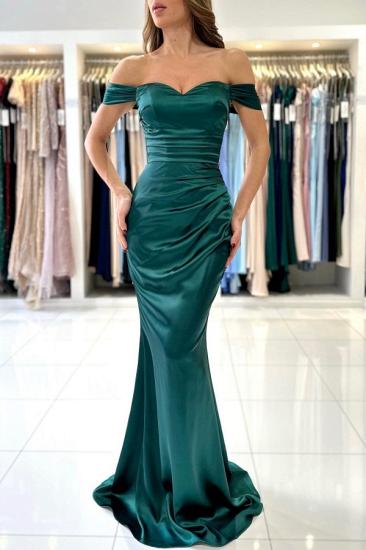 Dark Green Long Evening Dresses | Simple prom dresses cheap_1