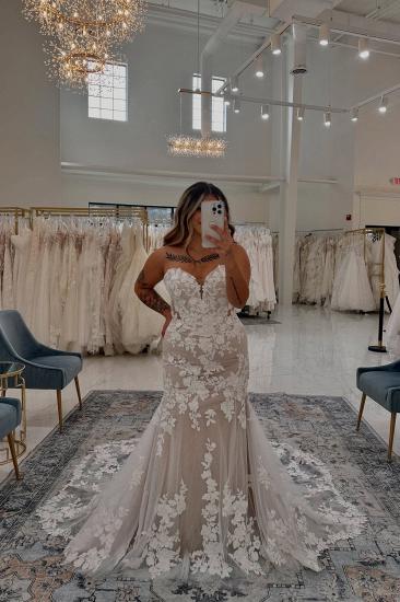 Beautiful Wedding Dresses Mermaid Style Wedding Dresses Lace Champagne