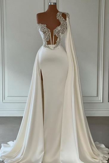 White Evening Dresses Long Glitter | Prom dresses cheap_1