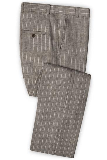 Trendy Striped Slim Fit Mens Suits Online | Latest Two Piece Business Tuxedos_3