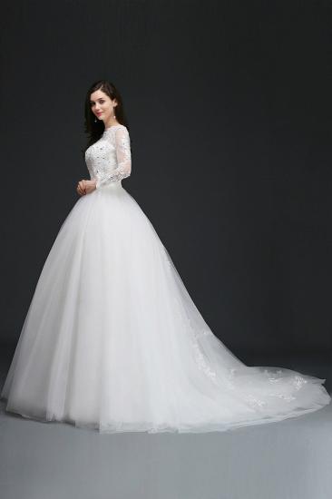 AMARIS | Ball Gowns Court Train Tulle Gorgeous Wedding Dresses with Crystal_4