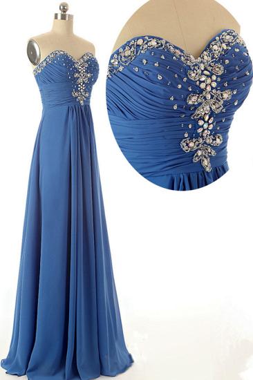 Floor Length Sweetheart Elegant Evening Dresses Crystal Graceful Charming Prom Gowns_1