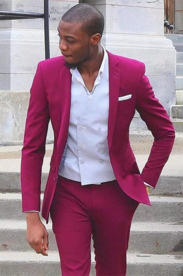 Titus Custom Notched Lapel Slim Fit Prom Mens Suit_1