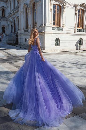 Shinny Crystals Sweetheart Sleeveless Tulle Evening Gown_2